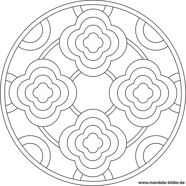 Mandala Blumen Muster