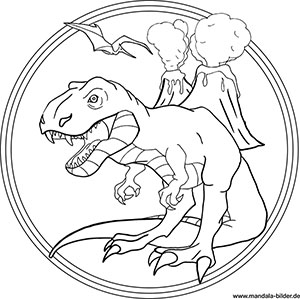 Dinosaurier Und Drachen Gratis Mandala Bilder