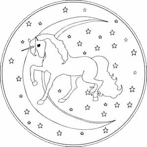 Pegasus Und Einhorn Als Kostenlose Mandalas Fur Kinder
