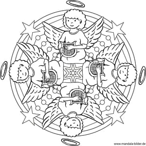 Ausmalbilder Weihnachten Mandala Für Erwachsene